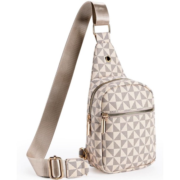 MHX Handbags - MHX Small Sling Bag for Women, Vegan Leather Crossbody Bags Fanny Pack Chest Bag